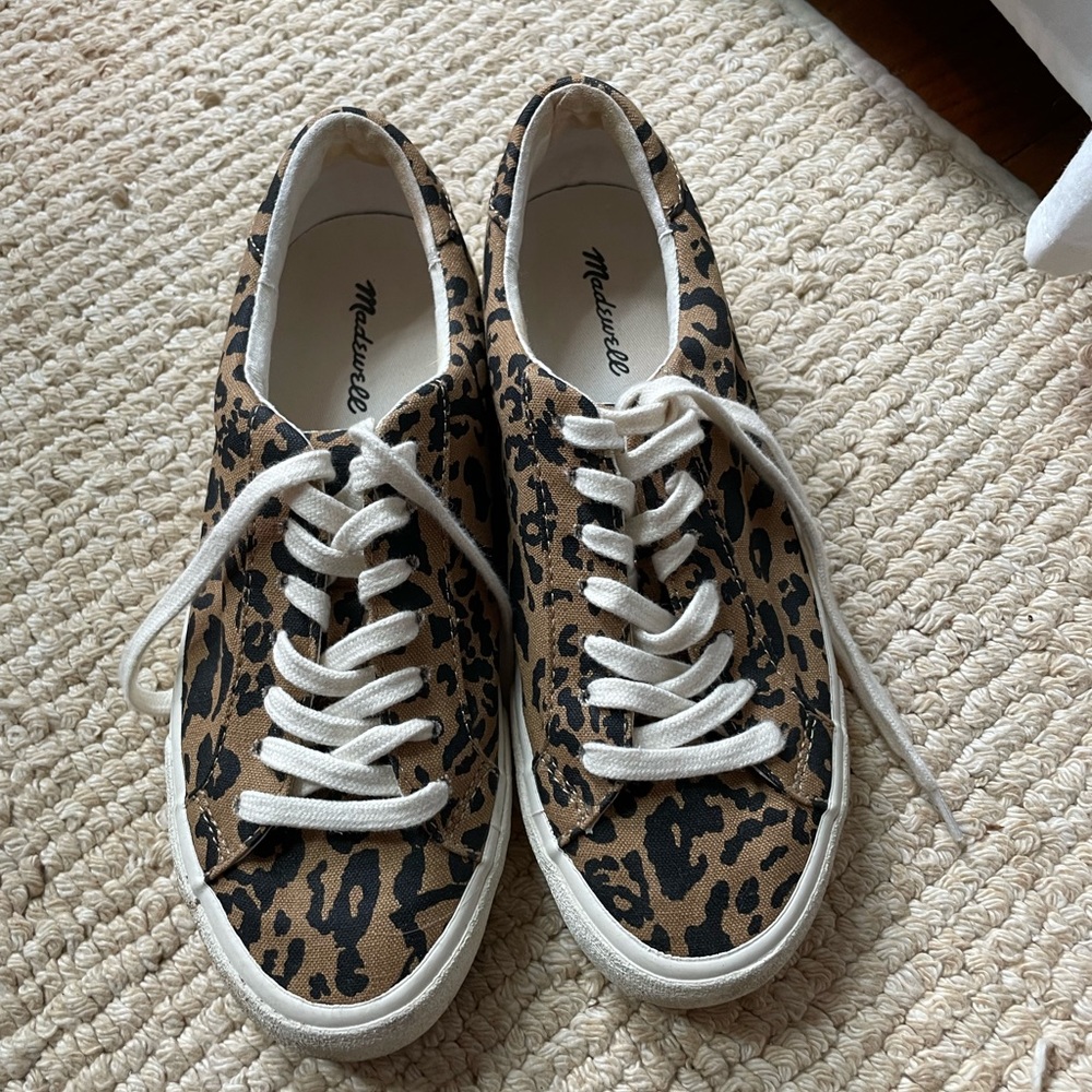 Leopard print sneakers